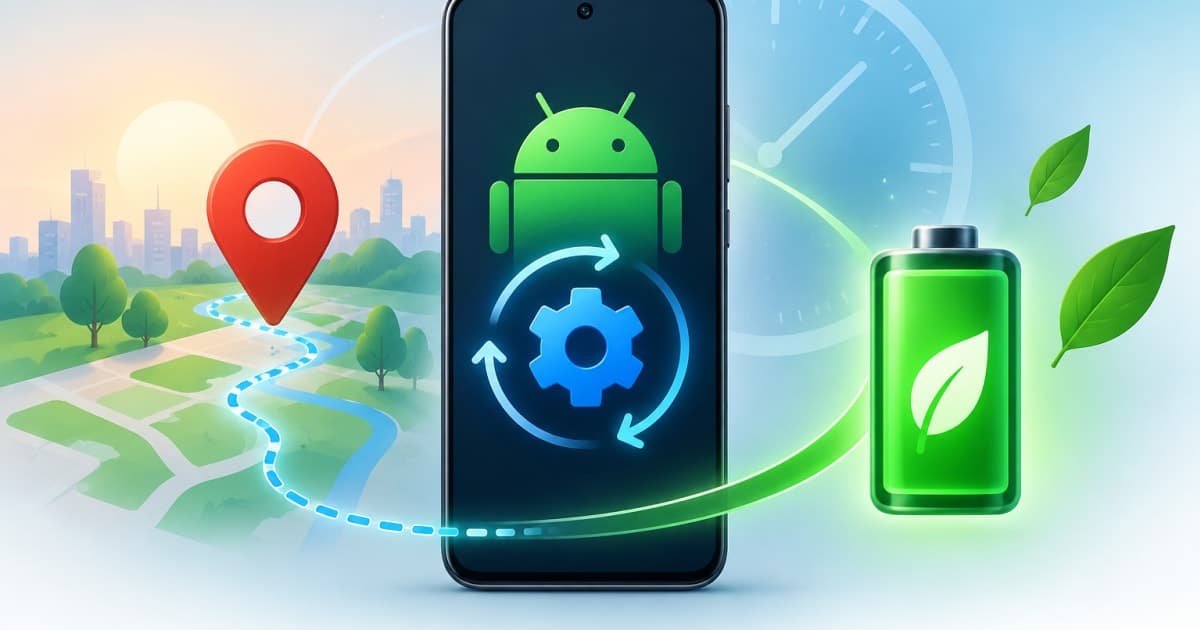 Android 14 WorkManager Background Location Battery Saving